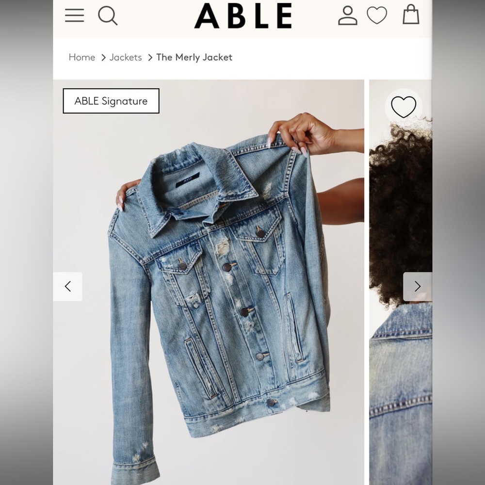 Able Merly light denim jacket